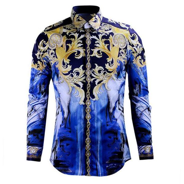 fashion men casual shirts flora print long sleeve regular shirt for men 2017 turn-down collar single breasted male shirt ing, White;black
fashion men casual shirts flora print long sleeve regular shirt for men 2017 turn-down collar single breasted male shirt ing, White;black