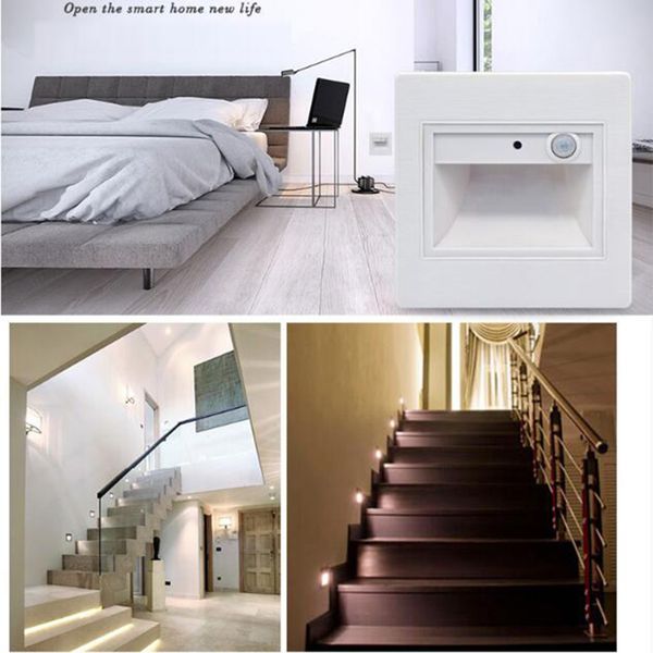 2.5w human body sensor aisle stair steps footlight corner corridor wall plith recessed square night lights led lighting lamps
2.5w human body sensor aisle stair steps footlight corner corridor wall plith recessed square night lights led lighting lamps