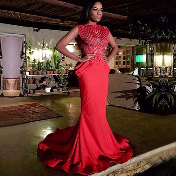 women red prom dress 2017 charming see through cap sleeve mermaid long sheer boat neck stretch satin african prom dresses, Black
women red prom dress 2017 charming see through cap sleeve mermaid long sheer boat neck stretch satin african prom dresses, Black