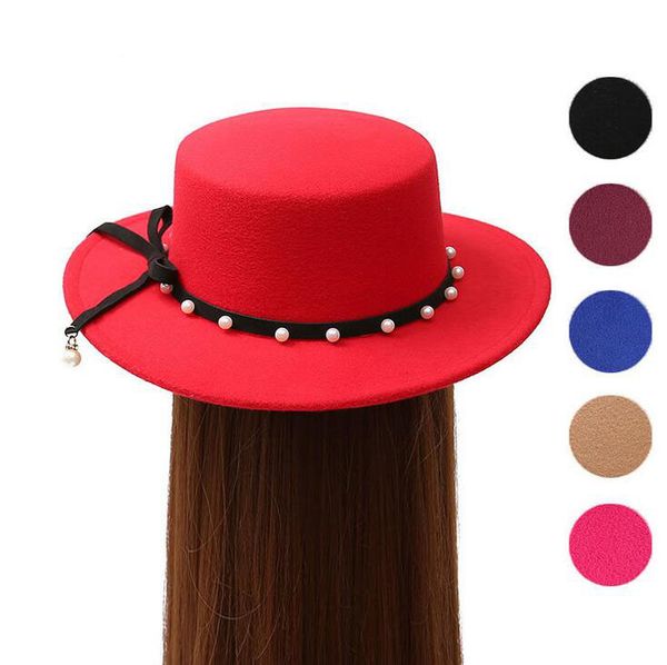 good a++ autumn and winter trend flat along the flat hat ms. personality pearl imitation wool felt hat ceremony cap emb040, Blue;gray
good a++ autumn and winter trend flat along the flat hat ms. personality pearl imitation wool felt hat ceremony cap emb040, Blue;gray