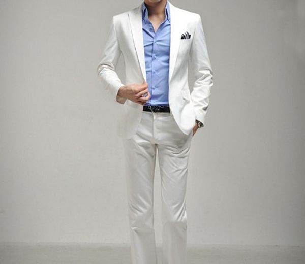 wholesale- handsome men wedding bridegroom optic white suits 2016 new desinged slim classic business party formal dress jacket and pants, White;black
wholesale- handsome men wedding bridegroom optic white suits 2016 new desinged slim classic business party formal dress jacket and pants, White;black