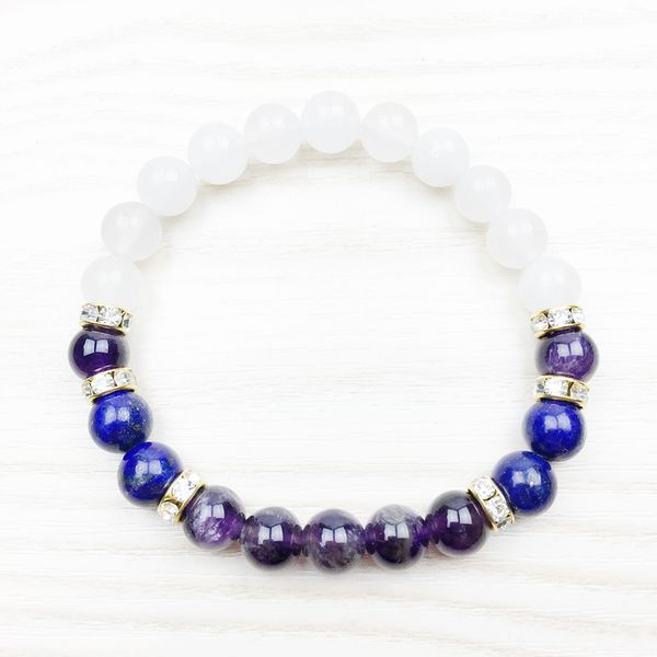 SN1021 Аметист Целебный браслет Lapis Lazuli Природный камень Мала Ювелирные изделия Кварцевый стрейч Браслет Исцеляющая энергия Мир Браслет Опт
SN1021 Аметист Целебный браслет Lapis Lazuli Природный камень Мала Ювелирные изделия Кварцевый стрейч Браслет Исцеляющая энергия Мир Браслет Опт
