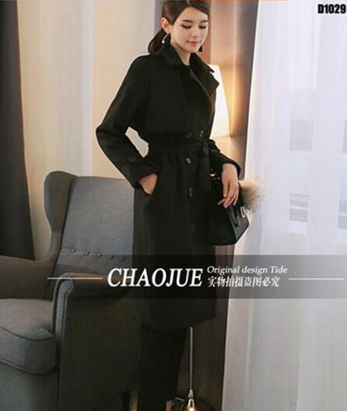 women temperament of the spring and autumn period and the style boutique high-end cashmere cloth trench coat / s-4xl, Black
women temperament of the spring and autumn period and the style boutique high-end cashmere cloth trench coat / s-4xl, Black