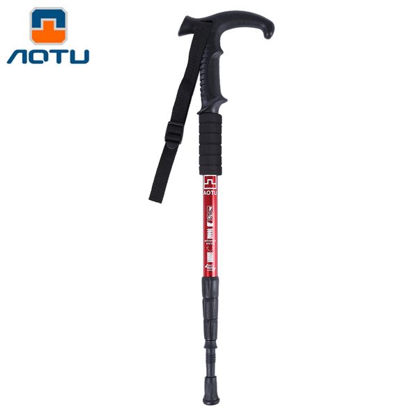 wholesale- aotu four sections high strength t-shaped handle alpenstock adjustable length 53 - 112cm with carbon tungsten steel rod tip
wholesale- aotu four sections high strength t-shaped handle alpenstock adjustable length 53 - 112cm with carbon tungsten steel rod tip