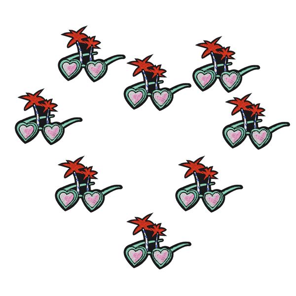10 pcs love glasses patches badges for clothing iron embroidered patch applique iron on patches sewing accessories for clothes, Black
10 pcs love glasses patches badges for clothing iron embroidered patch applique iron on patches sewing accessories for clothes, Black