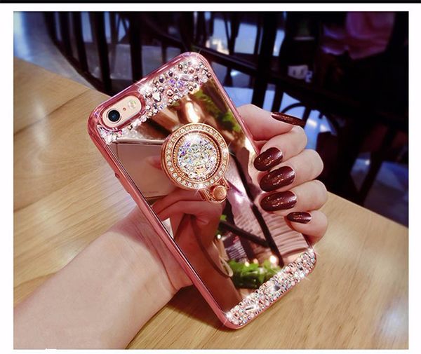 Чехлы для телефона для iPhone 6 6S Роскошные женские бриллиантовые зеркала Чехол с подставкой для телефона Мягкий чехол ТПУ для iPhone 6S Блеск
Чехлы для телефона для iPhone 6 6S Роскошные женские бриллиантовые зеркала Чехол с подставкой для телефона Мягкий чехол ТПУ для iPhone 6S Блеск