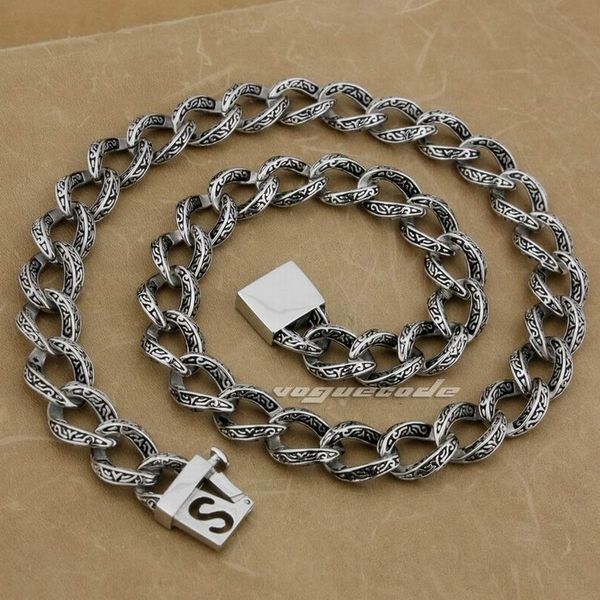 linsion 316l stainless steel 18" ~ 36" mens biker rocker punk necklace 5a010n, Silver
linsion 316l stainless steel 18" ~ 36" mens biker rocker punk necklace 5a010n, Silver