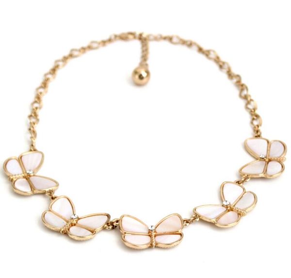 natural shell butterfly choker necklace with crystal and gold chain beautiful fashion jewelry for lady christmas gift, Silver
natural shell butterfly choker necklace with crystal and gold chain beautiful fashion jewelry for lady christmas gift, Silver