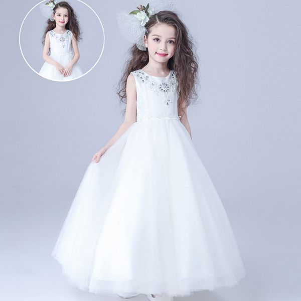 bateau neck tulle flower girl dresses white 2018 beaded kids gowns floor length performance dress fast shipping, White;blue
bateau neck tulle flower girl dresses white 2018 beaded kids gowns floor length performance dress fast shipping, White;blue