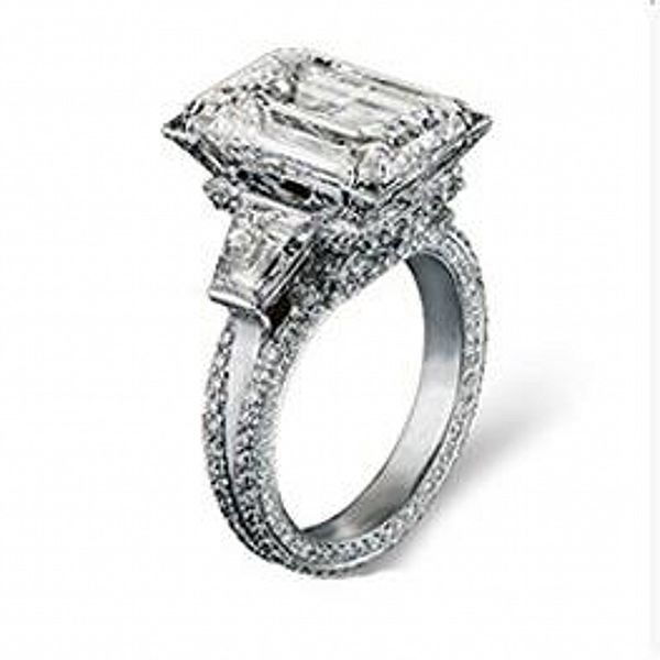 luxury 925 sterling silver eiffel tower pave setting 408pcs cz big 8ct square diamond gemstone rings jewelry wedding bands ring for women, Slivery;golden
luxury 925 sterling silver eiffel tower pave setting 408pcs cz big 8ct square diamond gemstone rings jewelry wedding bands ring for women, Slivery;golden