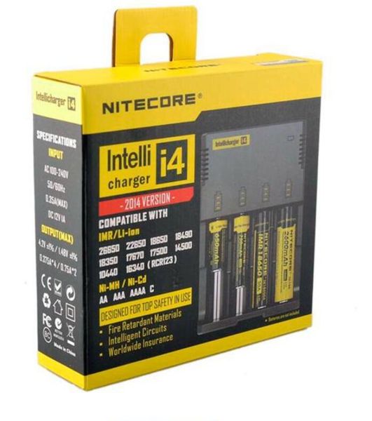 New nitecore i4 univer al charger e cig electronic cigaretter battery charger for 18650 18500 26650 i2 d2 d4
New nitecore i4 univer al charger e cig electronic cigaretter battery charger for 18650 18500 26650 i2 d2 d4