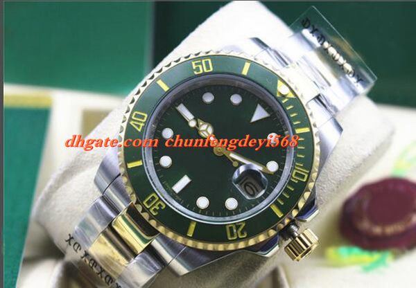 fashion watch 18k gold & steel original ceramic green 116610 stainless steel bracelet automatic movemen men watches luxury watch, Slivery;brown
fashion watch 18k gold & steel original ceramic green 116610 stainless steel bracelet automatic movemen men watches luxury watch, Slivery;brown