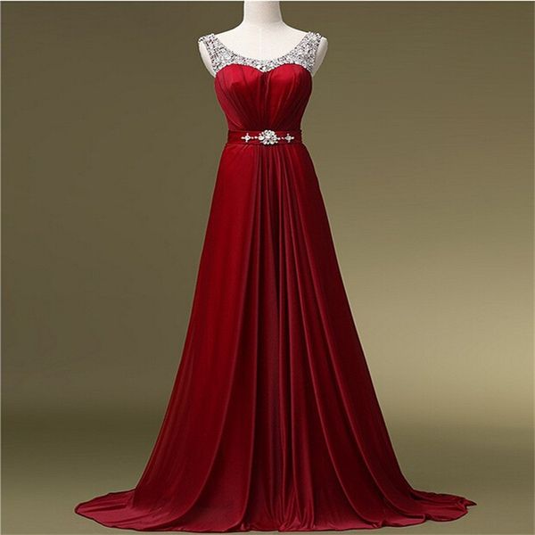 2017 new long evening dresses with beading elegant princess bride gown girls women ball prom party pageant formal dress, Black;red
2017 new long evening dresses with beading elegant princess bride gown girls women ball prom party pageant formal dress, Black;red