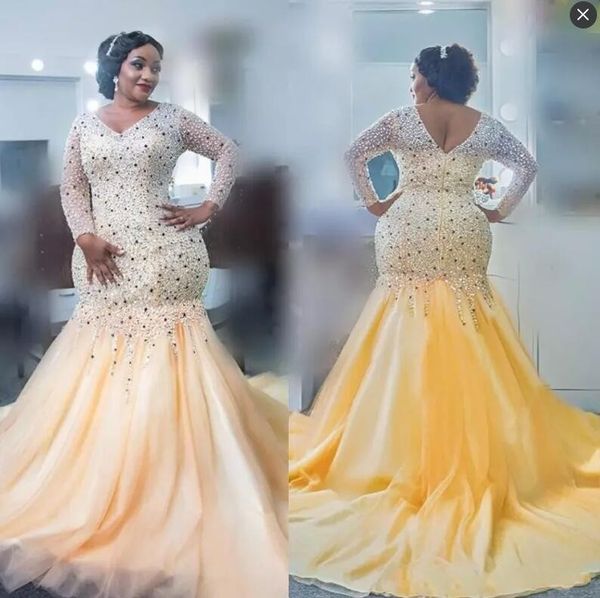 amajor beading plus size prom dresses with v neck beads crystals long sleeves evening dress zipper formal african dresses evening wear, Black
amajor beading plus size prom dresses with v neck beads crystals long sleeves evening dress zipper formal african dresses evening wear, Black