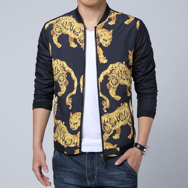 wholesale- new design flower leopard printing jacket men fashion slim fit manteau homme outer motorcycle mens jackets and coats promotion, Black;brown
wholesale- new design flower leopard printing jacket men fashion slim fit manteau homme outer motorcycle mens jackets and coats promotion, Black;brown