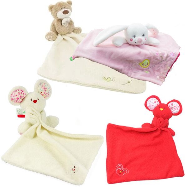wholesale- 1pc baby comforter toy cute cartoon animal mouse bear soft plush rattle with ring bell multifunctional saliva towel baby care
wholesale- 1pc baby comforter toy cute cartoon animal mouse bear soft plush rattle with ring bell multifunctional saliva towel baby care