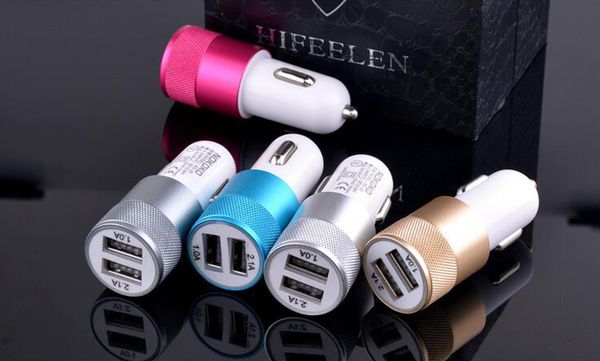 Metal Dual USB Port Car Charger Universal 12 Volt / 1~2 Amp in OPP BAG for Apple iPhone iPad iPod / Samsung Galaxy Droid Nokia Htc 500pcs
Metal Dual USB Port Car Charger Universal 12 Volt / 1~2 Amp in OPP BAG for Apple iPhone iPad iPod / Samsung Galaxy Droid Nokia Htc 500pcs