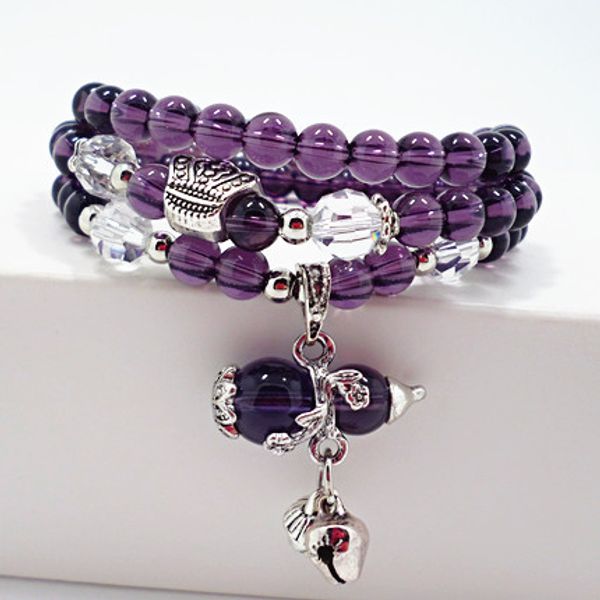 2017 new natural crystal bracelets fashion charms amethyst stone bracelet 50cm beaded strands women jewelry wholesale, Black
2017 new natural crystal bracelets fashion charms amethyst stone bracelet 50cm beaded strands women jewelry wholesale, Black