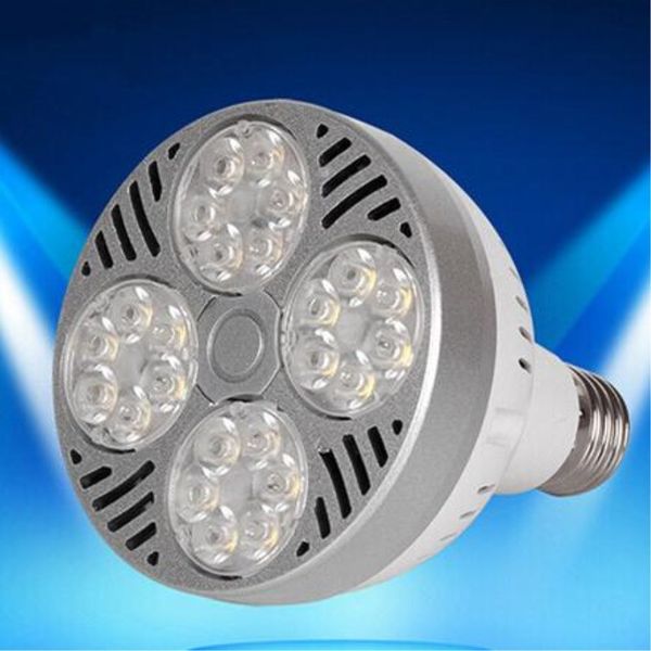 12pcs/lot Ultra Bright Osstar E27 Par30 24w Led Spotlight Bulb,led Track Light Ac85-265v Led E27 Par30 Lamp Bulb Warm Cold White