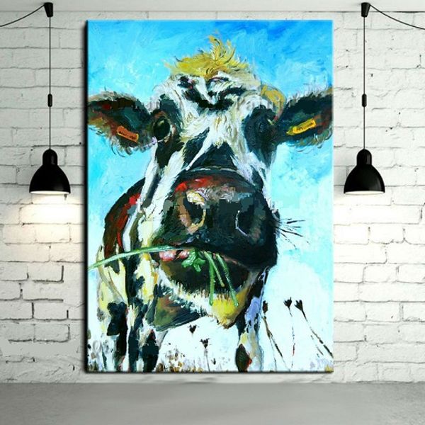 pure hand painted modern wall decor abstract animal cow pop art oil painting on canvas.multi sizes c066
pure hand painted modern wall decor abstract animal cow pop art oil painting on canvas.multi sizes c066