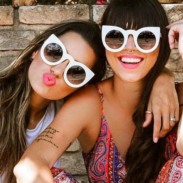 wholesale- boyeda fashion oversized sunglasses cat eye sun glasses women brand designer glasses fashion round eyewear uv400, White;black
wholesale- boyeda fashion oversized sunglasses cat eye sun glasses women brand designer glasses fashion round eyewear uv400, White;black