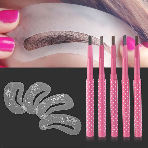 wholesale- long lasting makeup eyebrow pencail stencil natural matte eyebrow pen enhancer add template stencils set shaper thrush card
wholesale- long lasting makeup eyebrow pencail stencil natural matte eyebrow pen enhancer add template stencils set shaper thrush card