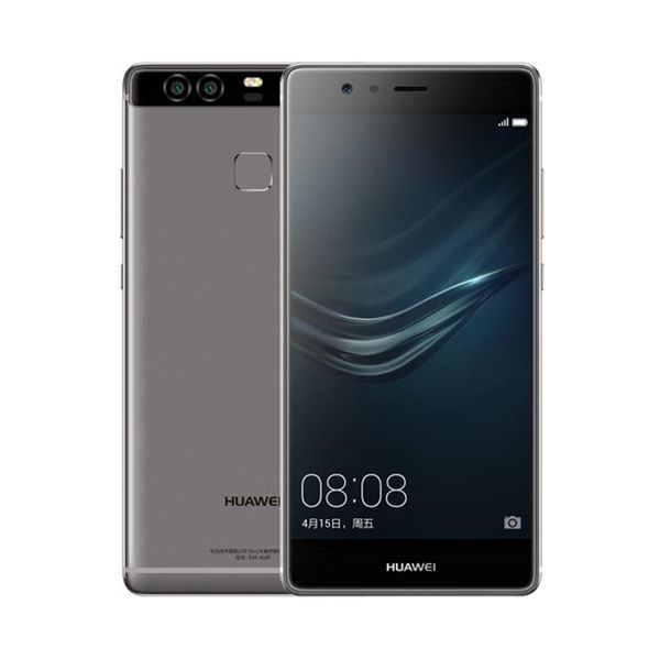 

Оригинал Huawei P9 4G LTE Сотовый телефон Кирин 955 Octa Core 4 ГБ RAM 64 ГБ ROM 5.2 "2.5D Стекло Двойной задний 12.0MP отпечатков пальцев ID Смарт-мобильный телефон