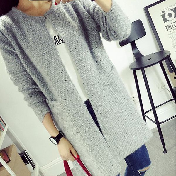 wholesale- long sweaters cardigan warm knitted sweater women 2016 autumn winter cardigan women 2016 lady knit sweater coat women autumn, White;black 
wholesale- long sweaters cardigan warm knitted sweater women 2016 autumn winter cardigan women 2016 lady knit sweater coat women autumn, White;black
