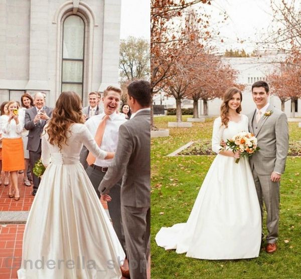 Кантри Vintage кружева свадебные платья 2019 3/4 с длинным рукавом с V-образным вырезом б
Кантри Vintage кружева свадебные платья 2019 3/4 с длинным рукавом с V-образным вырезом б