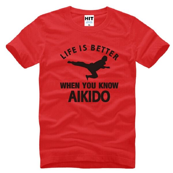 new summer life is better when you know aikido t shirts men cotton short sleeve aikido men's t-shirt fashion male sport tees, White;black
new summer life is better when you know aikido t shirts men cotton short sleeve aikido men's t-shirt fashion male sport tees, White;black