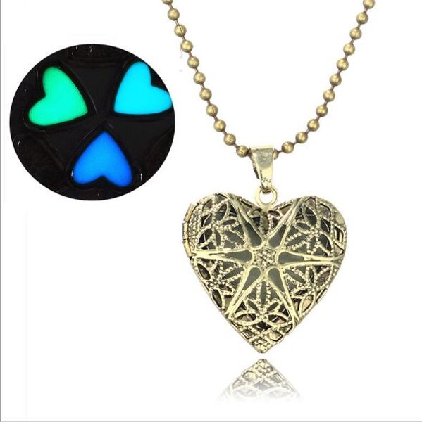 vintage bronze heart love memory p light in the dark necklace women can open noctilucence locket necklace ny067, Silver
vintage bronze heart love memory p light in the dark necklace women can open noctilucence locket necklace ny067, Silver