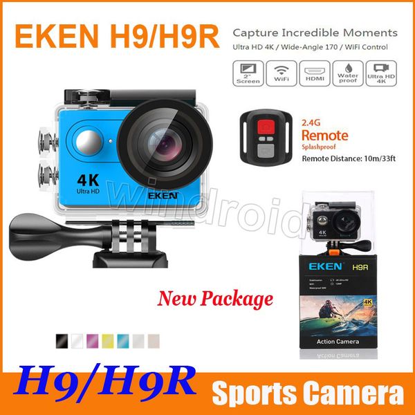 

action camera deportiva original eken h9 / h9r remote ultra hd 4k wifi 1080p 60fps 2.0 lcd 170d pro sport waterproof go camera dhl