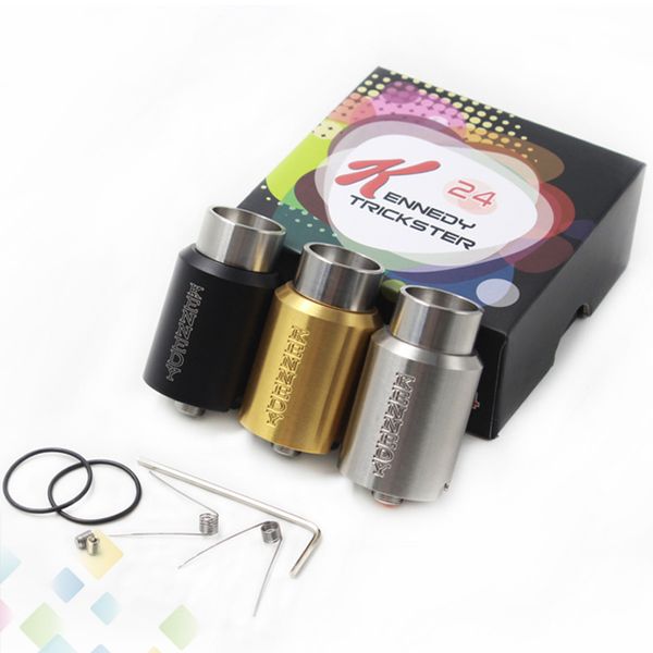 Newest Kennedy 24 Trickster RDA Atomizer 2 Post Adjust Airflow 3 Colors Kennedy Trickster 24 Vaporizer E Cigarette DHL Free
Newest Kennedy 24 Trickster RDA Atomizer 2 Post Adjust Airflow 3 Colors Kennedy Trickster 24 Vaporizer E Cigarette DHL Free