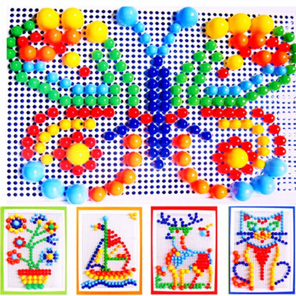 296pcs colorful mushroom nail puzzle intelligent plastic educational flashboard toys Jigsaw puzzle game Mosaic Pegboard flapper
296pcs colorful mushroom nail puzzle intelligent plastic educational flashboard toys Jigsaw puzzle game Mosaic Pegboard flapper