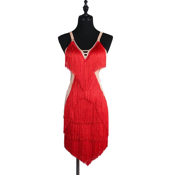 latin dance dress women salsa standard dance dresses d0146 red with shinning rhinestones tassels backless, Black;red
latin dance dress women salsa standard dance dresses d0146 red with shinning rhinestones tassels backless, Black;red