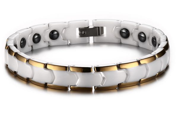 18cm new fashion gold color health bracelets hematite tungsten steel energy balance magnetic ceramic stainless bracelets care jewelry b822s, Black
18cm new fashion gold color health bracelets hematite tungsten steel energy balance magnetic ceramic stainless bracelets care jewelry b822s, Black