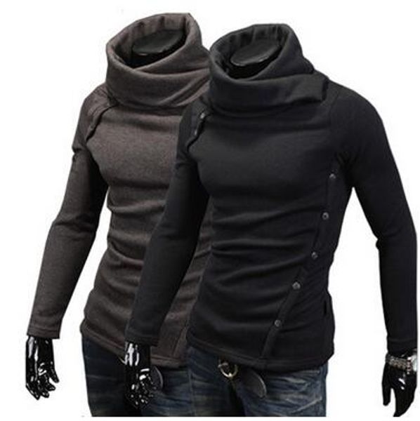 new fashion men autumn winter turtleneck hoodies casual cotton pullover sweatshirts slim long sleeve hoodie with buttons yz 1318, Black
new fashion men autumn winter turtleneck hoodies casual cotton pullover sweatshirts slim long sleeve hoodie with buttons yz 1318, Black