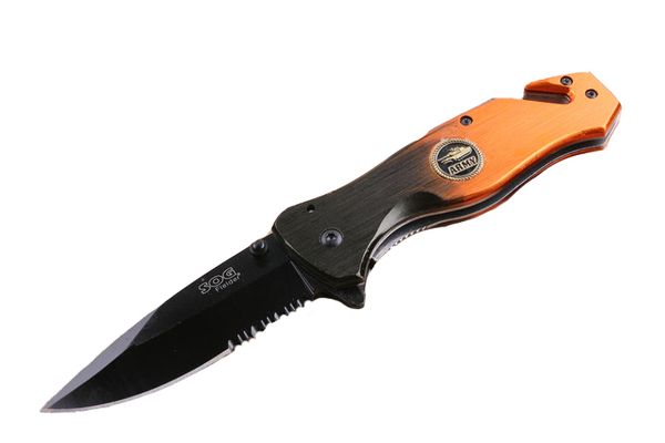 Utility Knife SOG Orange Folding Knife Serrated Blade Outdoor Survival Tactical Knives Pocket Knife Cutting Tools Gift F921L
Utility Knife SOG Orange Folding Knife Serrated Blade Outdoor Survival Tactical Knives Pocket Knife Cutting Tools Gift F921L
