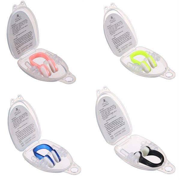wholesale-new soft silicone swimming nose clips + 2 ear plugs earplugs gear with a case box pool accessories water sports
wholesale-new soft silicone swimming nose clips + 2 ear plugs earplugs gear with a case box pool accessories water sports
