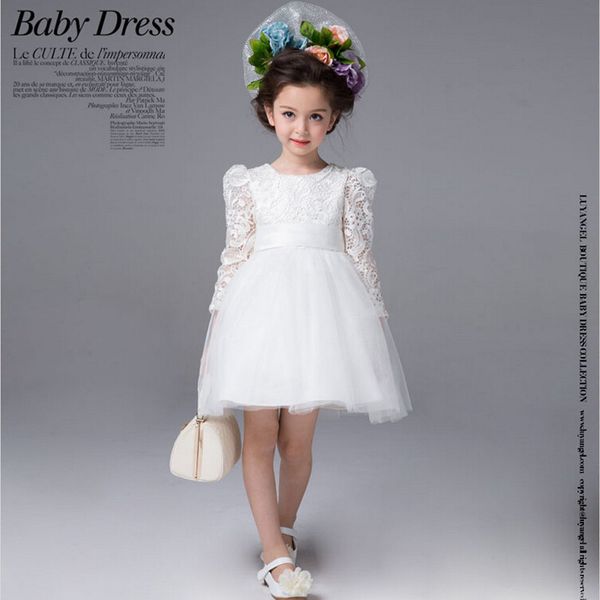 new long sleeves flower girl dresses with bow wedding party communion pageant dress for little girls kids/children dress, White;blue
new long sleeves flower girl dresses with bow wedding party communion pageant dress for little girls kids/children dress, White;blue
