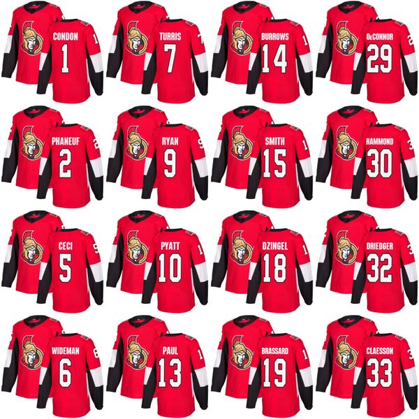 2017-2018 Season 1 Mike Condon 2 Dion Phaneuf Zack Smith Nick Paul Tom Pyatt Bobby Ryan Kyle Turris Cody Ceci Ottawa Senators Jersey
2017-2018 Season 1 Mike Condon 2 Dion Phaneuf Zack Smith Nick Paul Tom Pyatt Bobby Ryan Kyle Turris Cody Ceci Ottawa Senators Jersey