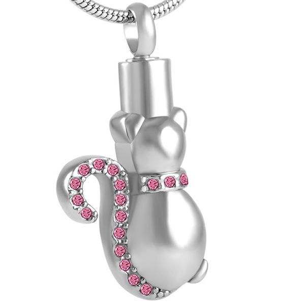 ijd8565 high polished crystal cat cremation pendant necklace women charm,personalized pet keepsake jewelry ashes urn necklace female, Silver
ijd8565 high polished crystal cat cremation pendant necklace women charm,personalized pet keepsake jewelry ashes urn necklace female, Silver