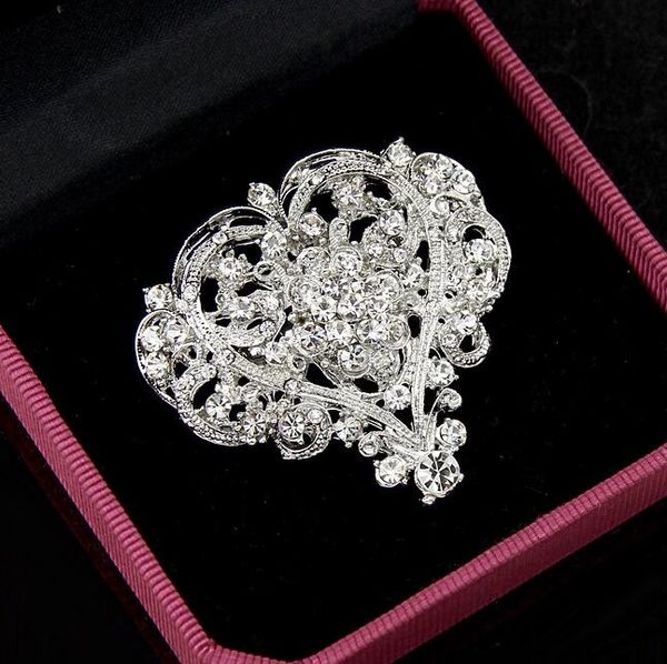love heart bridal brooch silver clear rhinestone crystal wedding jewelry big hollow heart brooches pins flower corsage engagement party gift, Gray
love heart bridal brooch silver clear rhinestone crystal wedding jewelry big hollow heart brooches pins flower corsage engagement party gift, Gray