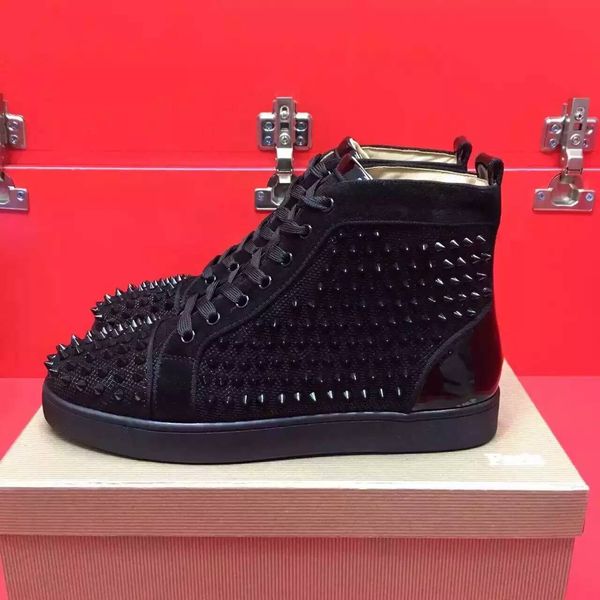 high black wire mesh with rivets red bottom casual shoes,womens fashion sneakers rock flat shoes size36-46
high black wire mesh with rivets red bottom casual shoes,womens fashion sneakers rock flat shoes size36-46