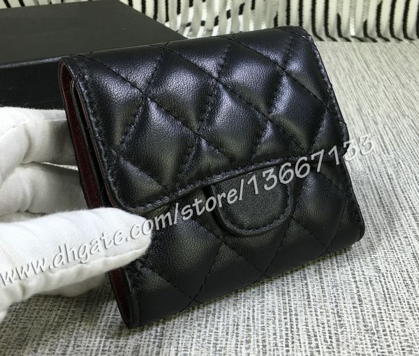 comeinu9 women's fashion lambskin quilted short wallets female genuine leather three folding wallet card holders coin purses clutch wit, Red;black
comeinu9 women's fashion lambskin quilted short wallets female genuine leather three folding wallet card holders coin purses clutch wit, Red;black