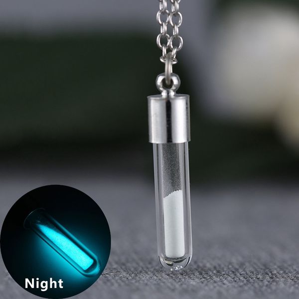 wholesale-vintage jewelry glow in the dark necklace with glass bottle vial necklace pendant for christmas gift, Silver
wholesale-vintage jewelry glow in the dark necklace with glass bottle vial necklace pendant for christmas gift, Silver