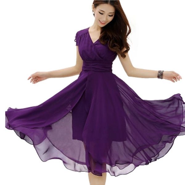 wholesale- s-3xl vestidos 2016 new band women summer dress short sleeve casual long slim waisted chiffon long dress plus size dress, White;black
wholesale- s-3xl vestidos 2016 new band women summer dress short sleeve casual long slim waisted chiffon long dress plus size dress, White;black