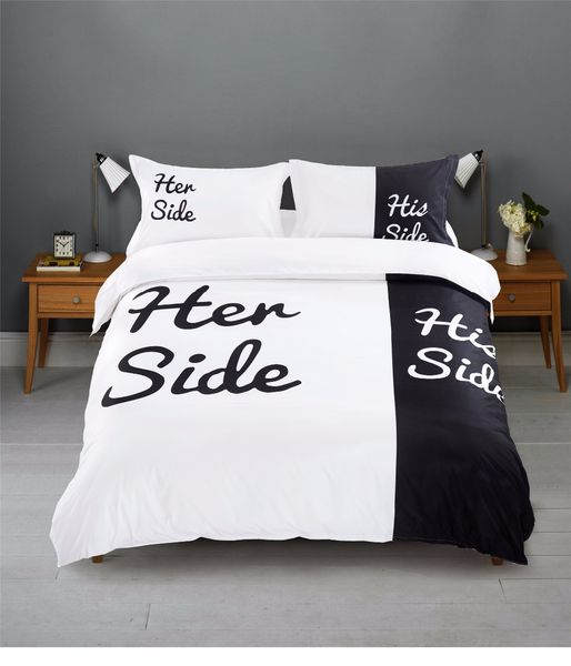 wholesale- "her side his side" 3pcs contains 1 duvet cover and 2 pillow cases usa ca full size bedding european king b
wholesale- "her side his side" 3pcs contains 1 duvet cover and 2 pillow cases usa ca full size bedding european king b
