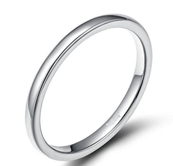 2mm silver rose gold tungsten carbide rings for women high polished plain domed thin silver wedding band size 5-12
2mm silver rose gold tungsten carbide rings for women high polished plain domed thin silver wedding band size 5-12