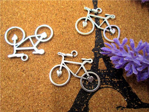 45pcs bicycle charms-- antique silver tone lovely bike charm pendant ,23x30mm, Bronze;silver
45pcs bicycle charms-- antique silver tone lovely bike charm pendant ,23x30mm, Bronze;silver